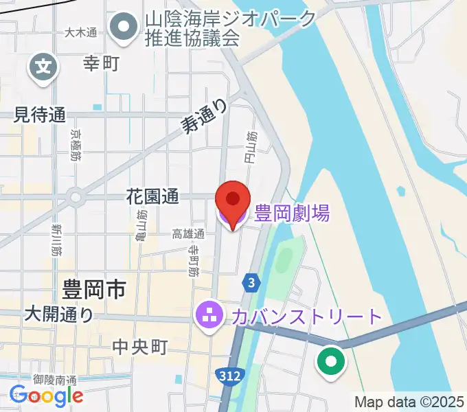 豊岡劇場の地図