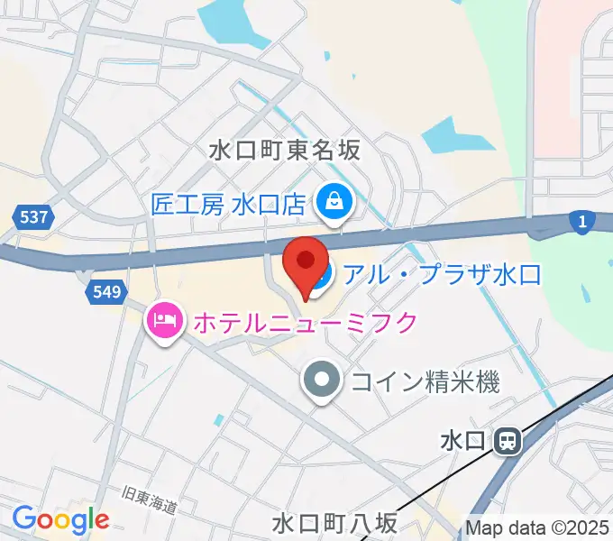 水口アレックスシネマの地図