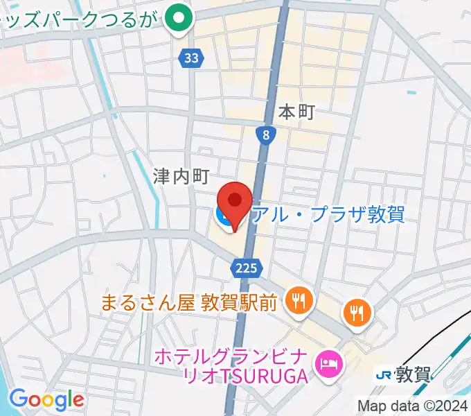 敦賀アレックスシネマの地図