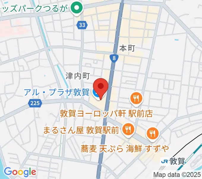 敦賀アレックスシネマの地図