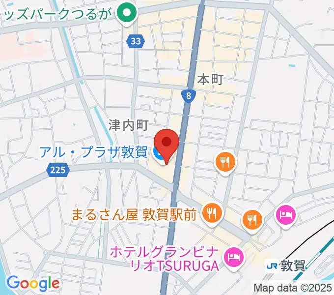 敦賀アレックスシネマの地図