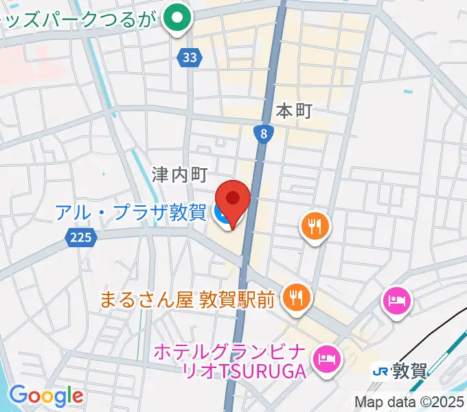 敦賀アレックスシネマの地図