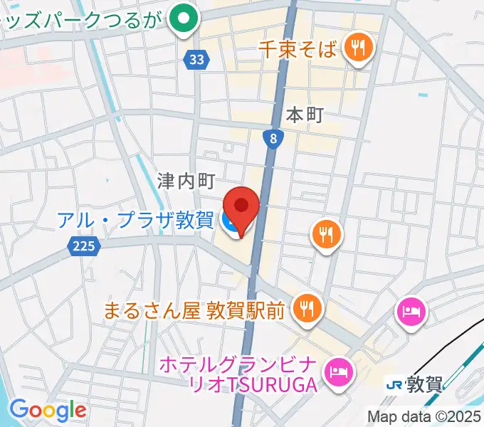 敦賀アレックスシネマの地図