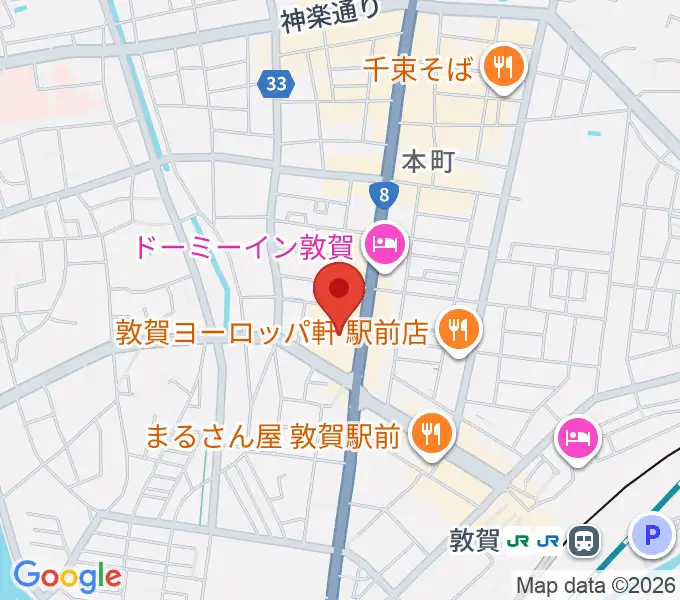 敦賀アレックスシネマの地図