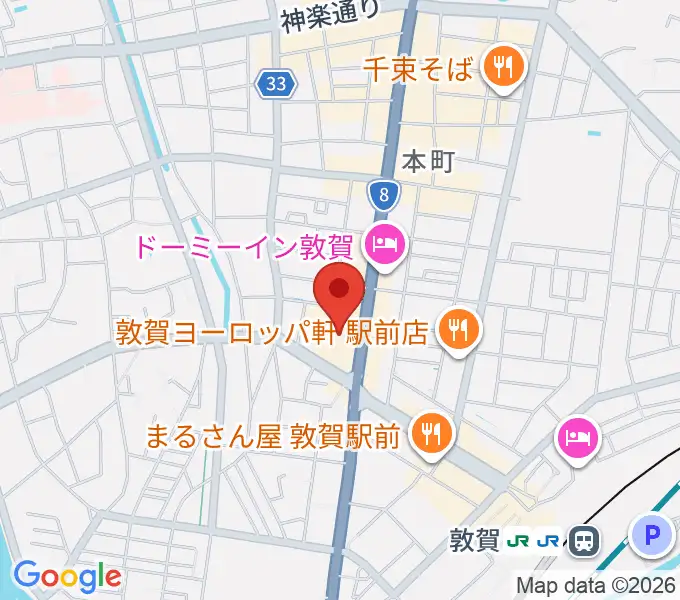 敦賀アレックスシネマの地図
