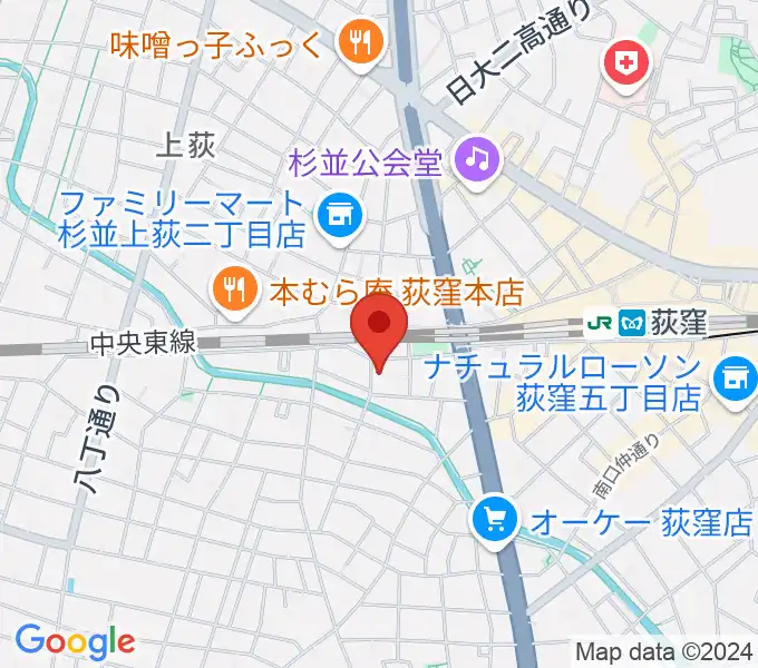 鶴屋弓弦店の地図