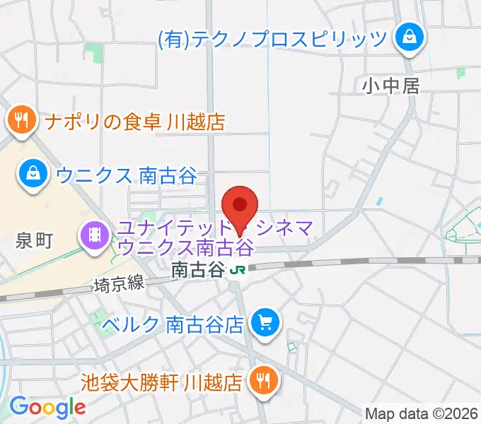 鶴屋弓弦堂の地図