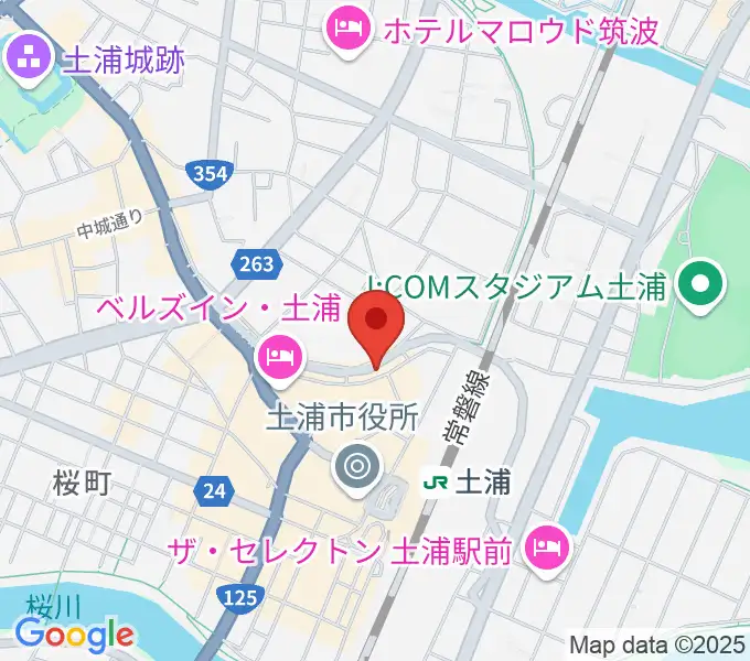 LINER NOTESの地図