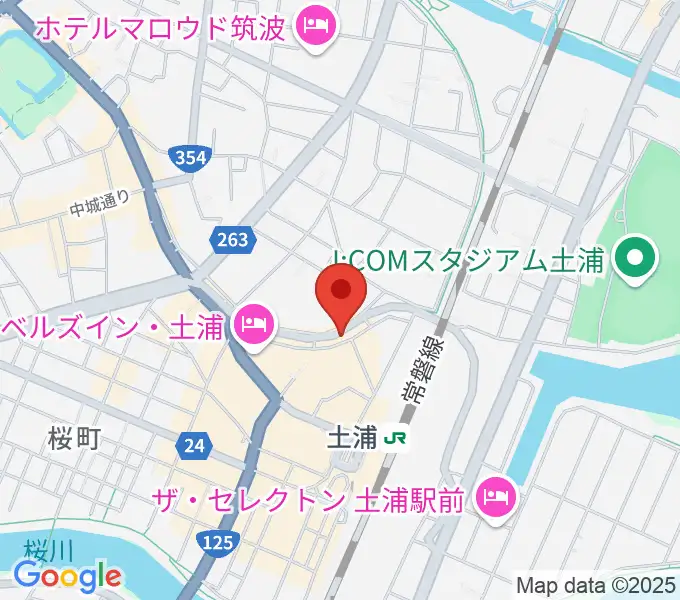 LINER NOTESの地図