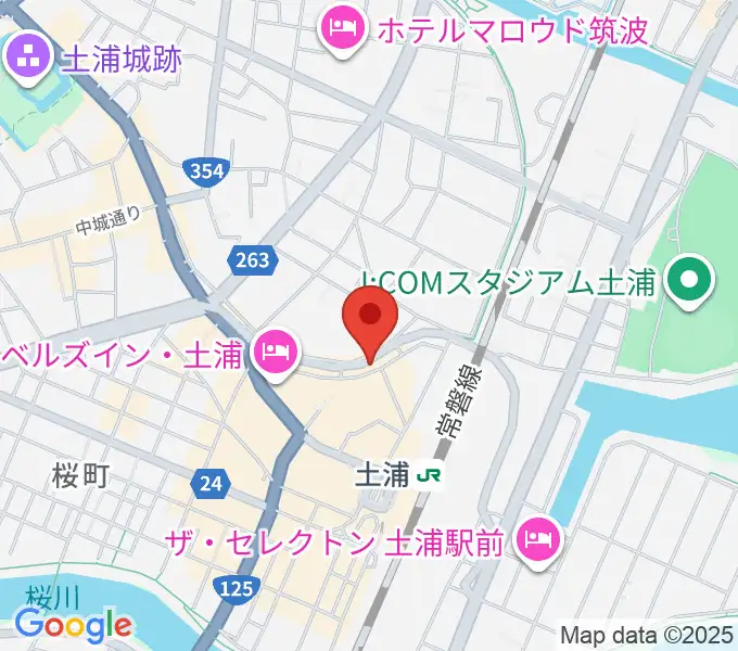 LINER NOTESの地図