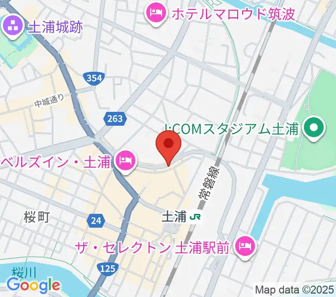 LINER NOTESの地図