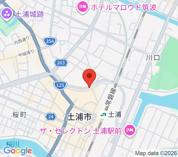 LINER NOTESの地図