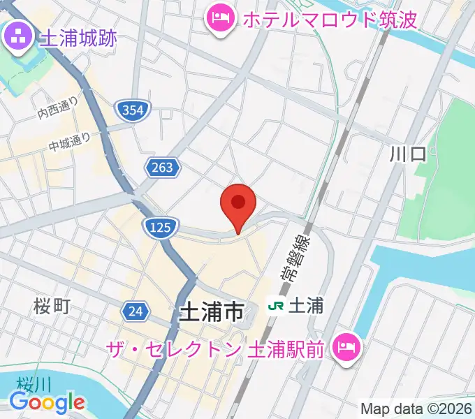 LINER NOTESの地図