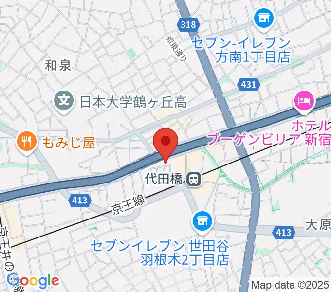 代田橋CHUBBYの地図