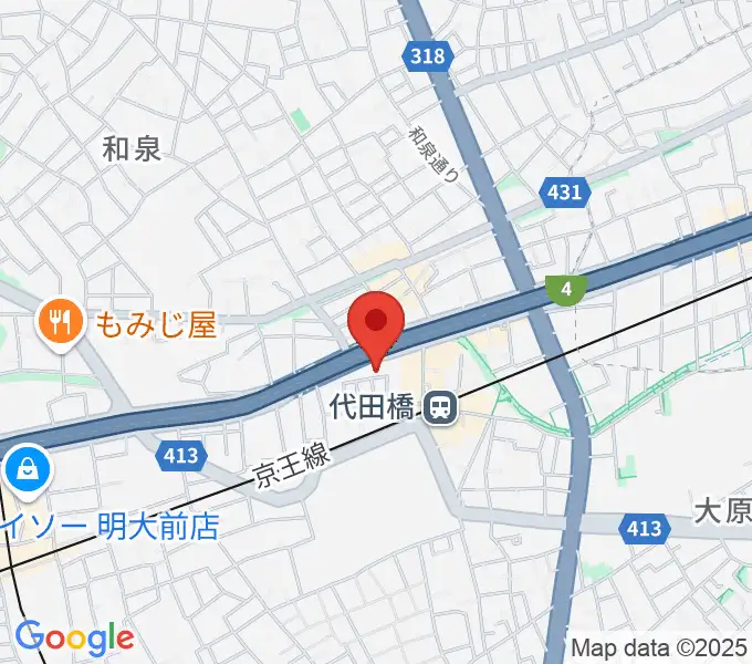 代田橋CHUBBYの地図