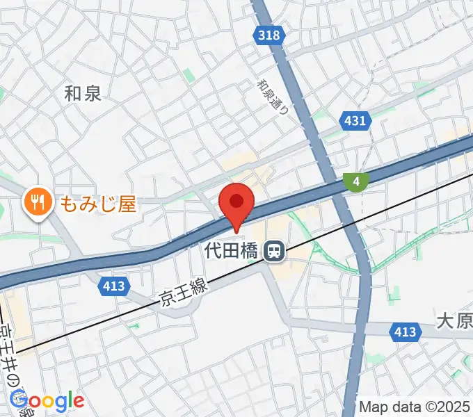 代田橋CHUBBYの地図