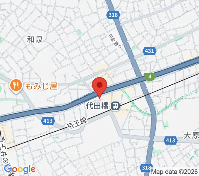 代田橋CHUBBYの地図
