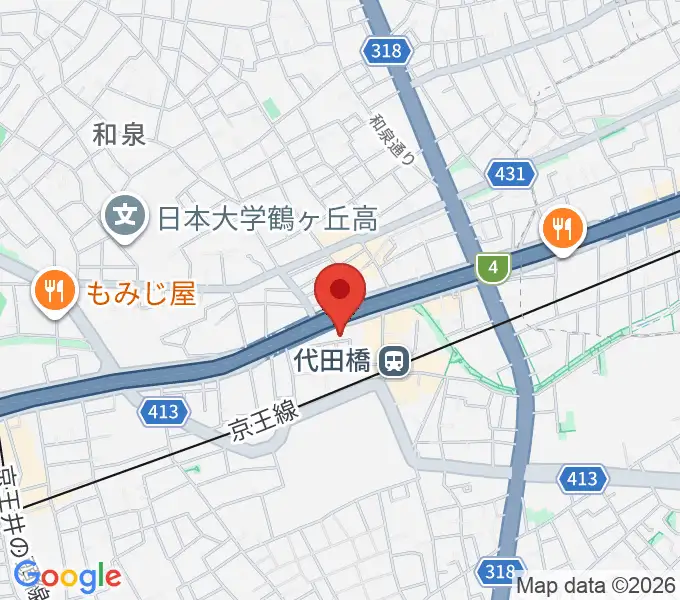 代田橋CHUBBYの地図