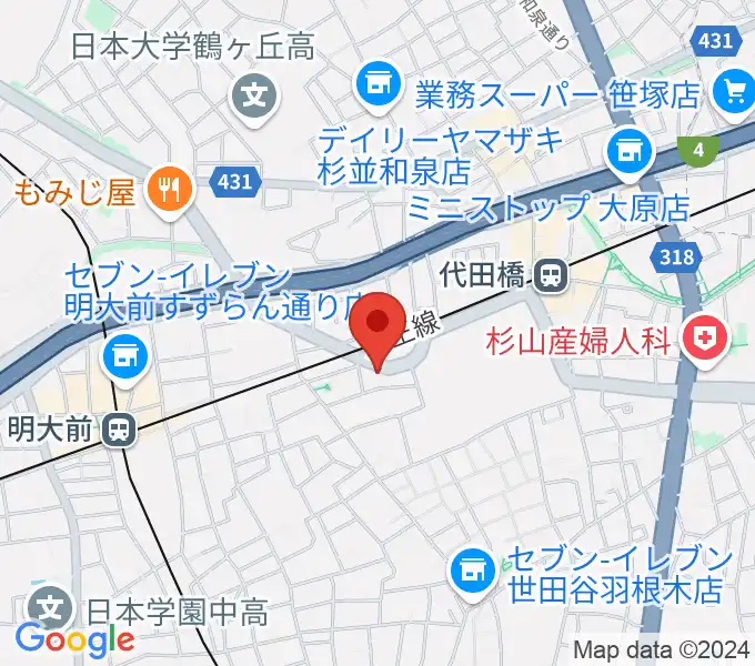 スタジオ・イヴ Stringraphyの地図