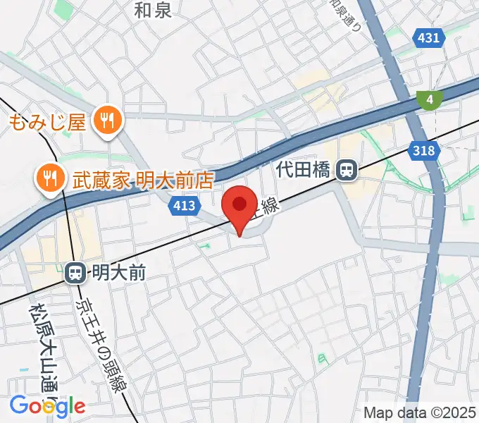 スタジオ・イヴ Stringraphyの地図