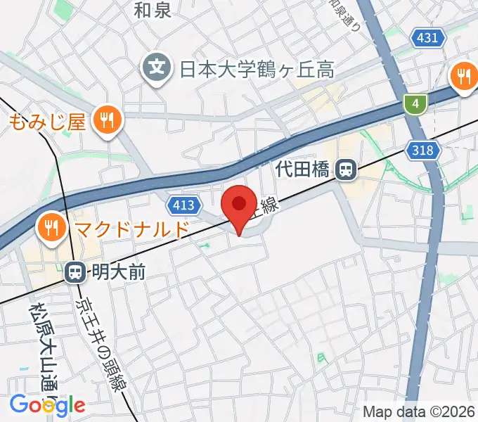 スタジオ・イヴ Stringraphyの地図