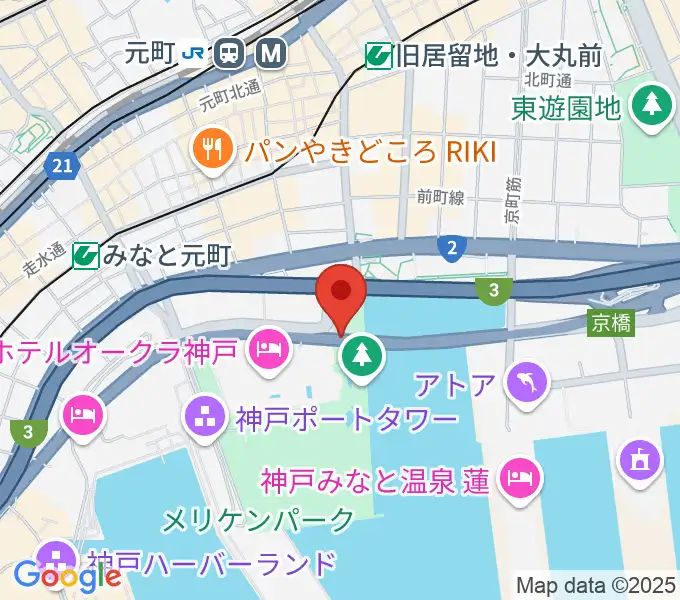 フィッシュダンス音楽練習場の地図