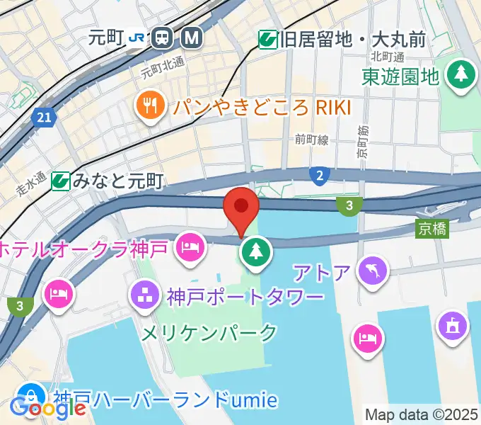 フィッシュダンス音楽練習場の地図