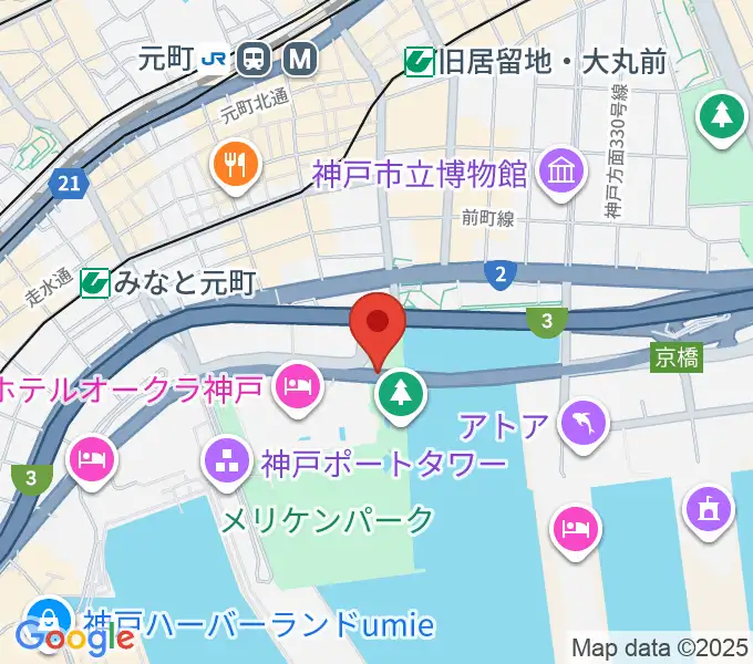 フィッシュダンス音楽練習場の地図