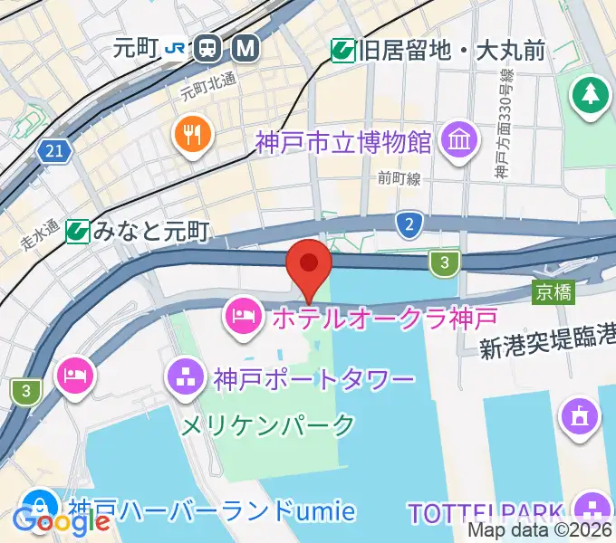 フィッシュダンス音楽練習場の地図