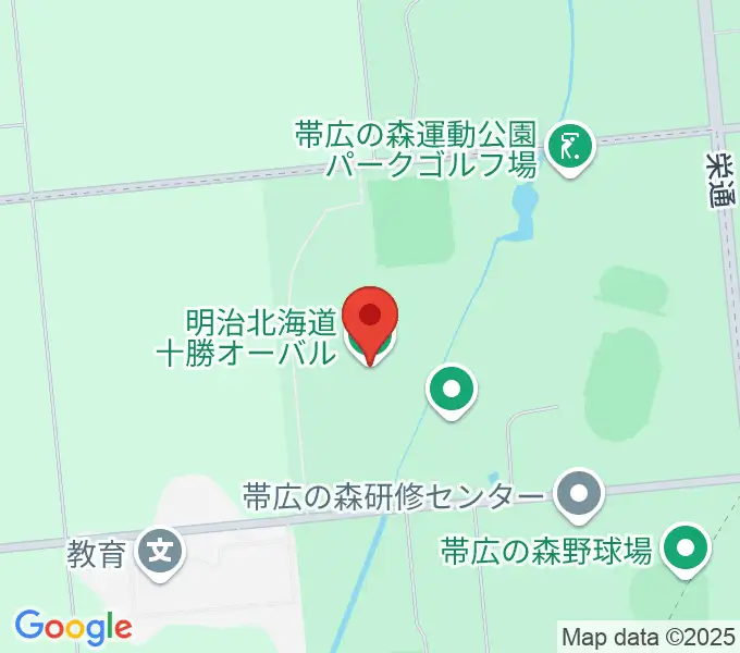 明治北海道十勝オーバルの地図