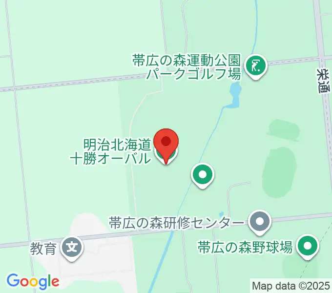 明治北海道十勝オーバルの地図