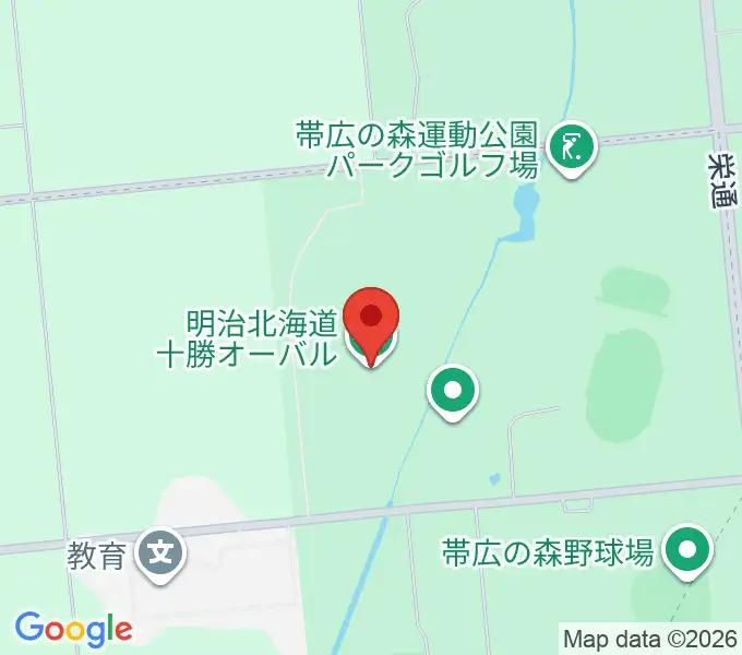 明治北海道十勝オーバルの地図