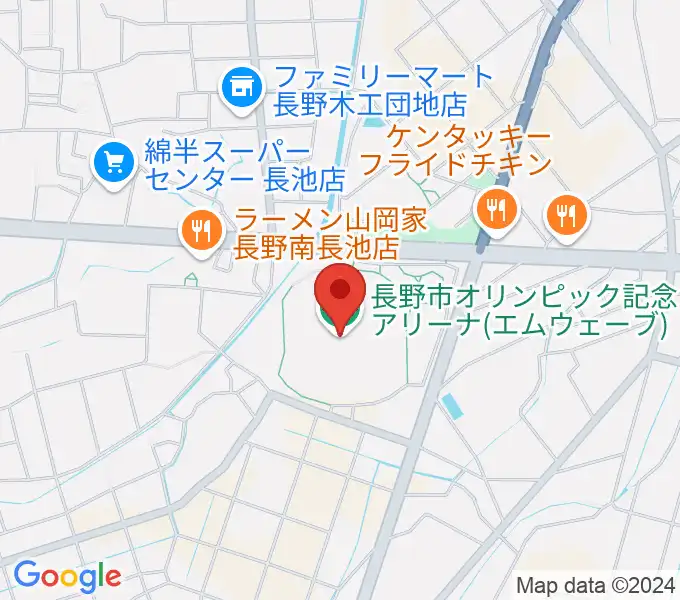 エムウェーブの地図