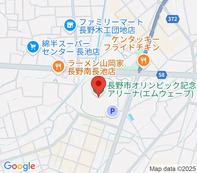 エムウェーブの地図