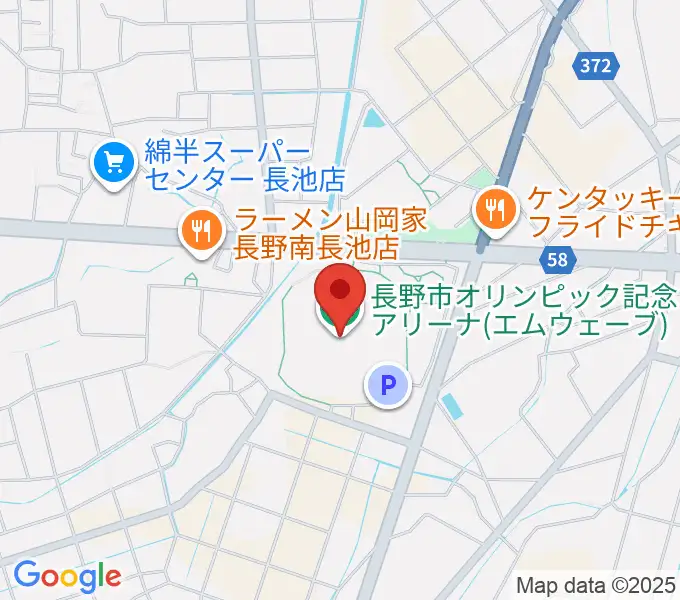 エムウェーブの地図