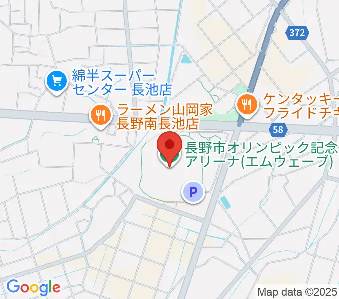 エムウェーブの地図