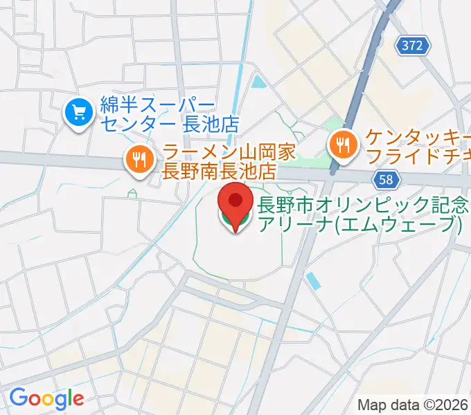 エムウェーブの地図