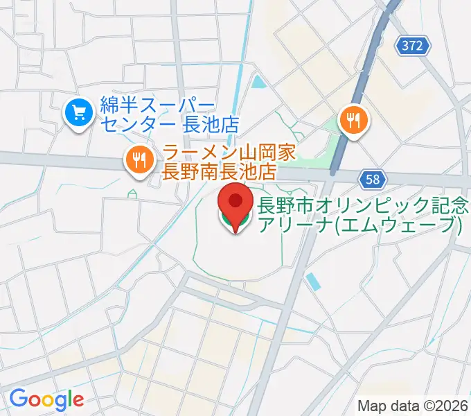 エムウェーブの地図