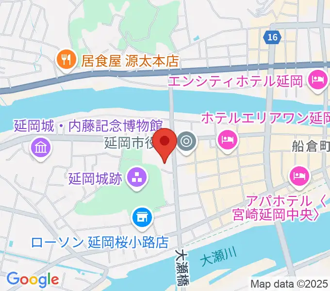 野口遵記念館の地図