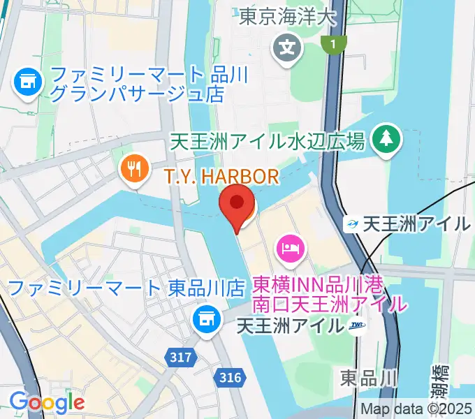 寺田倉庫B&C HALLの地図