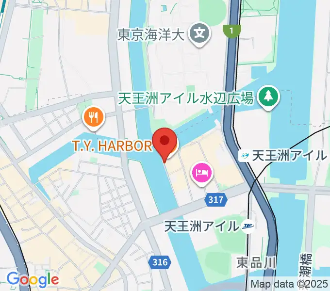 寺田倉庫B&C HALLの地図