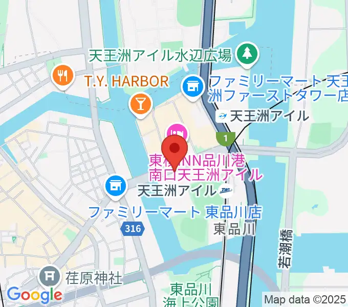 寺田倉庫G3-6Fの地図