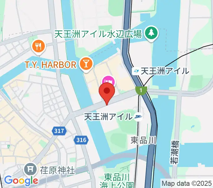 寺田倉庫G3-6Fの地図