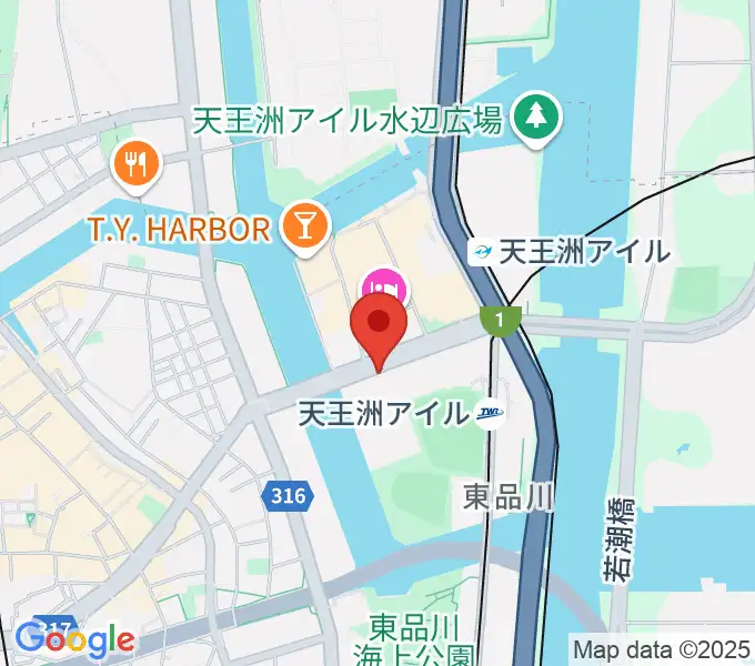 寺田倉庫G3-6Fの地図