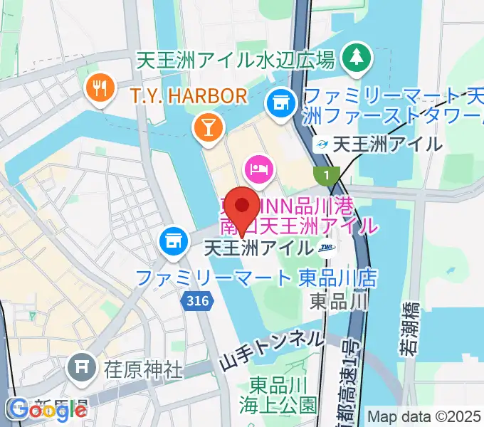 寺田倉庫G1-5Fの地図