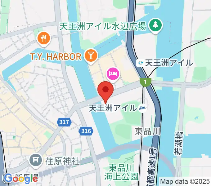 寺田倉庫G1-5Fの地図