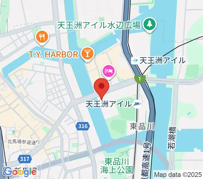 寺田倉庫G1-5Fの地図