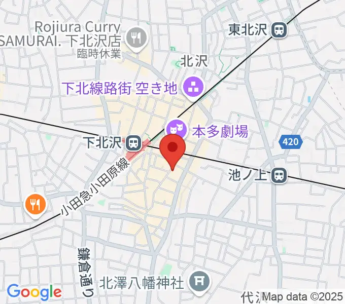 セカンドストリート楽器館下北沢店の地図