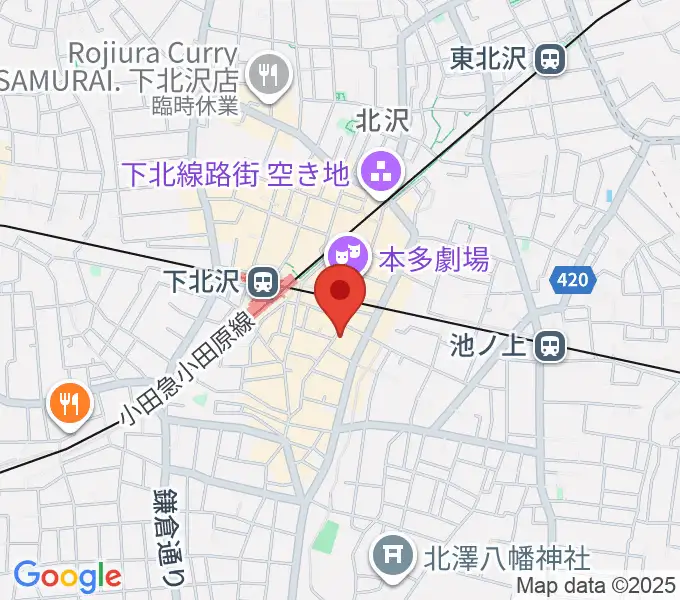セカンドストリート楽器館下北沢店の地図