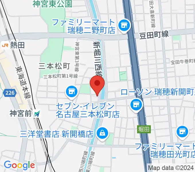 神宮前レコーディングスタジオの地図